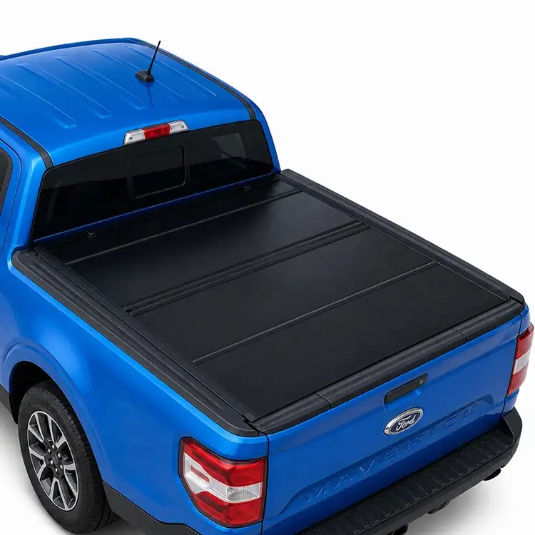 फोर्ड Maverick को लागि कम प्रोफाइल हार्ड Quad-Fold Tonneau कभर