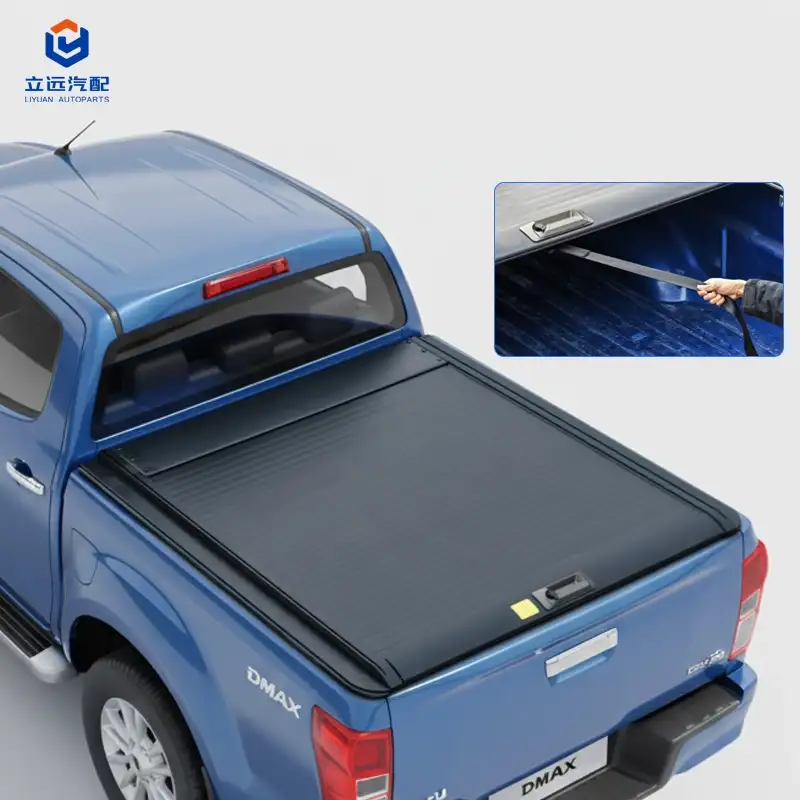 Isuzu को लागि म्यानुअल हार्ड एल्युमिनियम फिर्ता लिन योग्य Tonneau कभर
